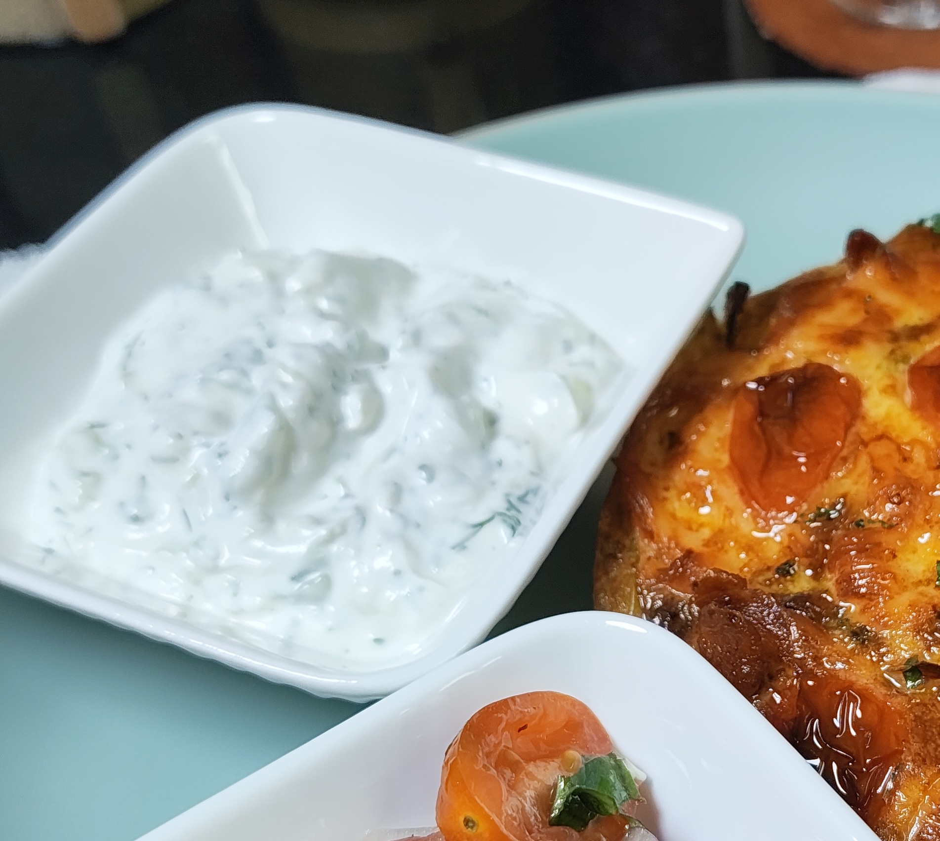 Garlic Cucumber Yoghurt Dip with Dill
