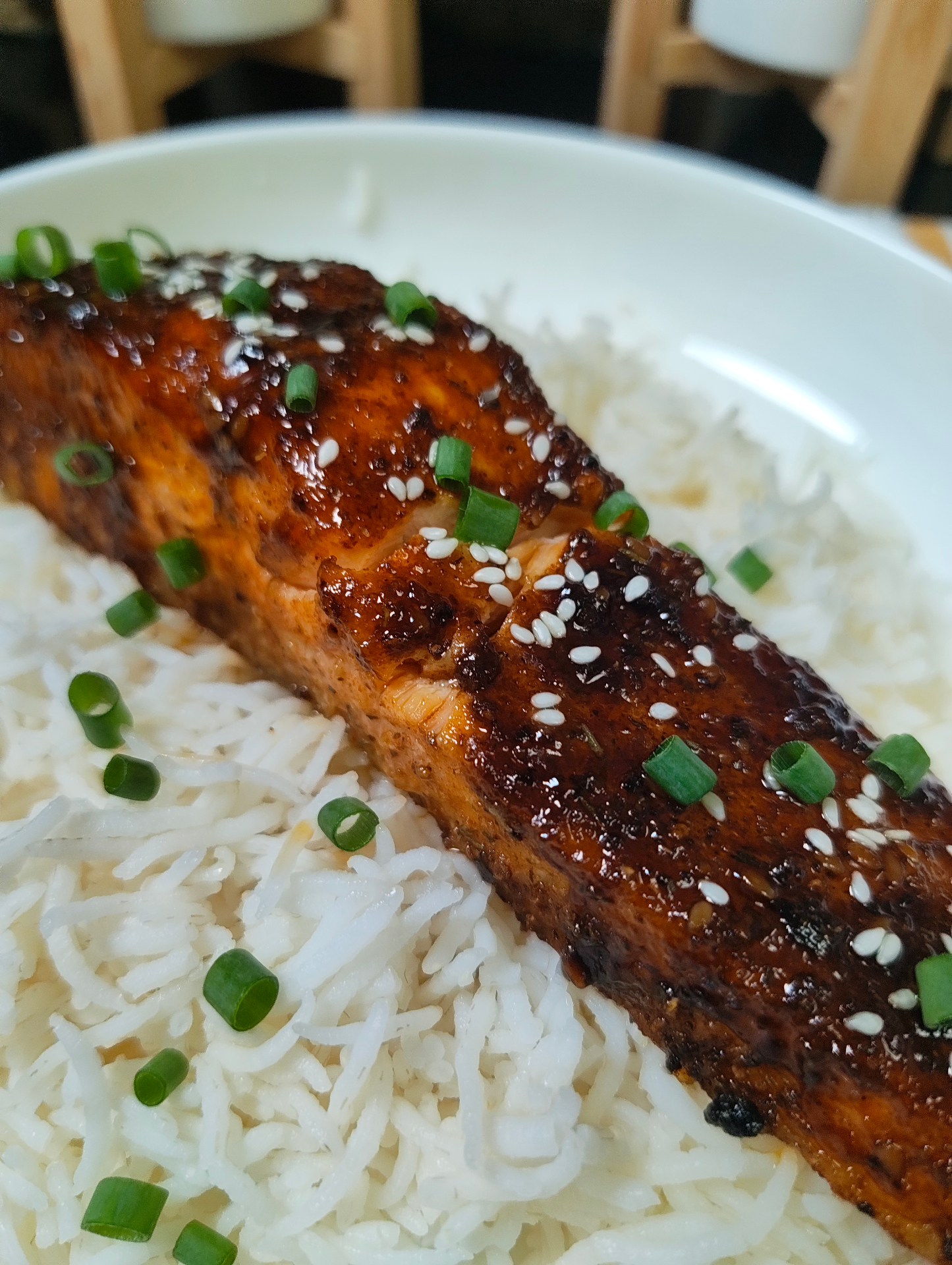 Air Fryer Teriyaki Salmon