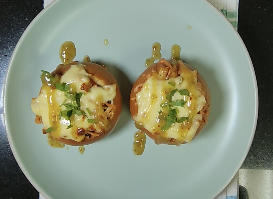 Air Fryer Beef & Cheese Stuffed Brioche Buns