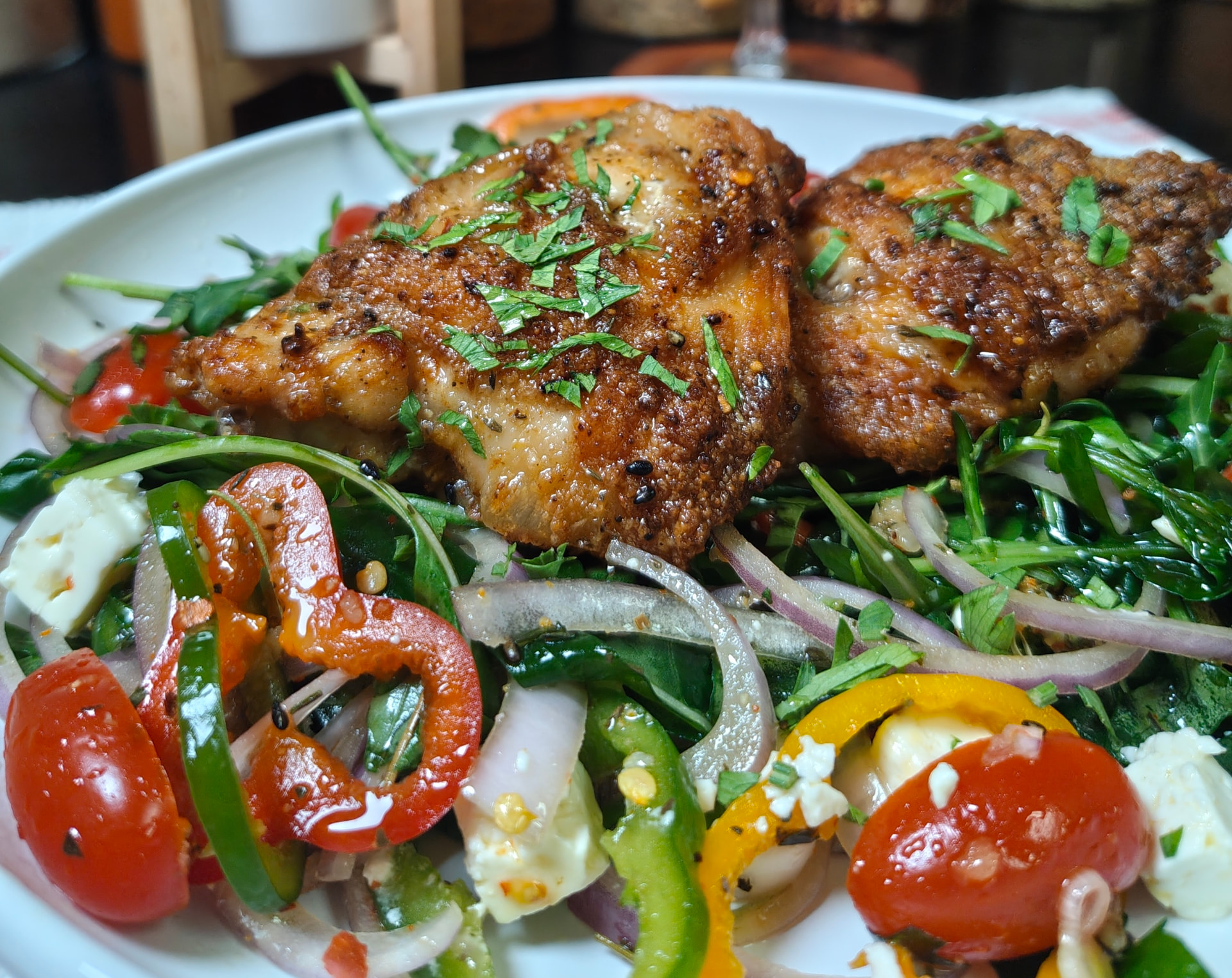 Crispy Air Fryer Chicken Thighs